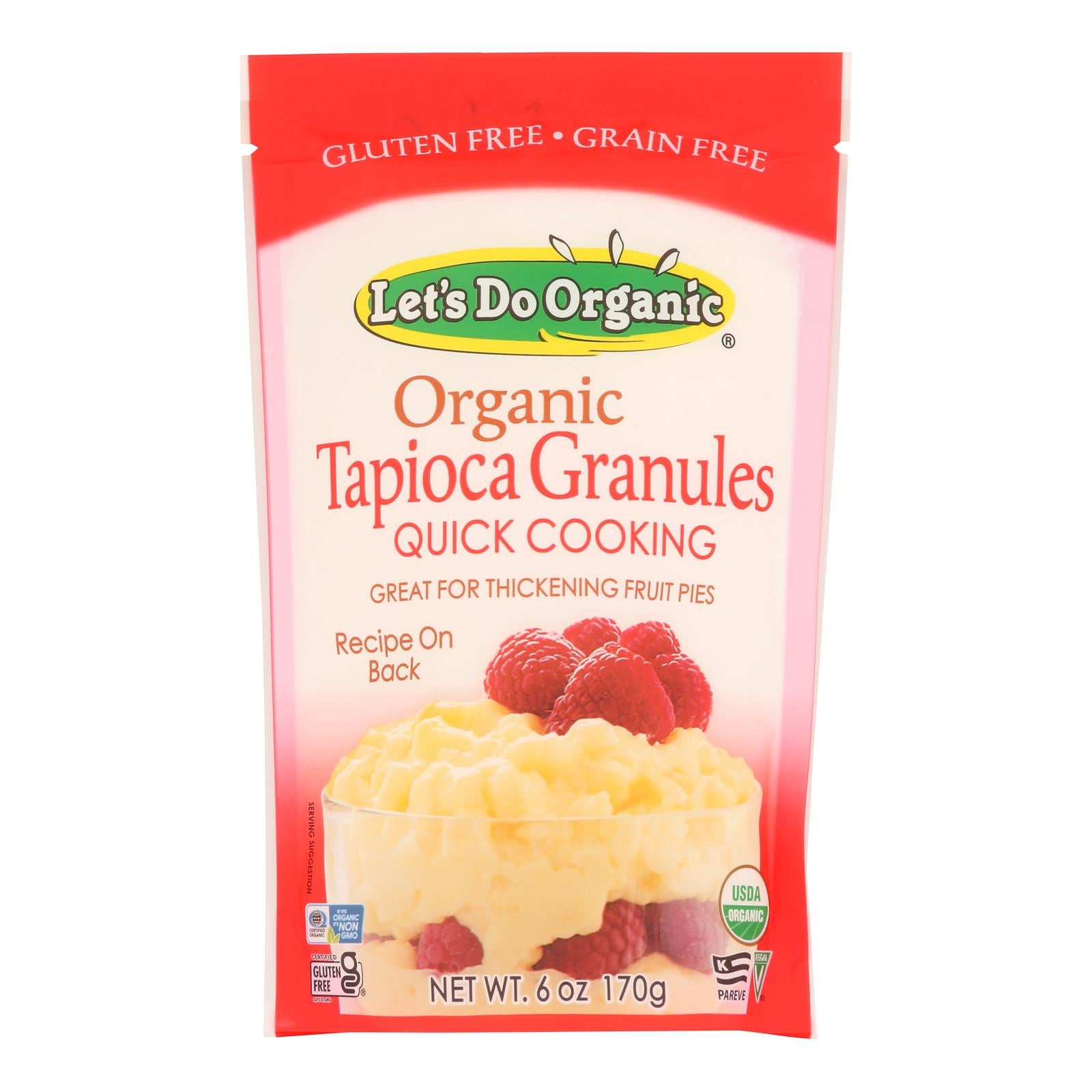 Let's Do Organics Tapioca Granules - Case of 6 - 6 oz.