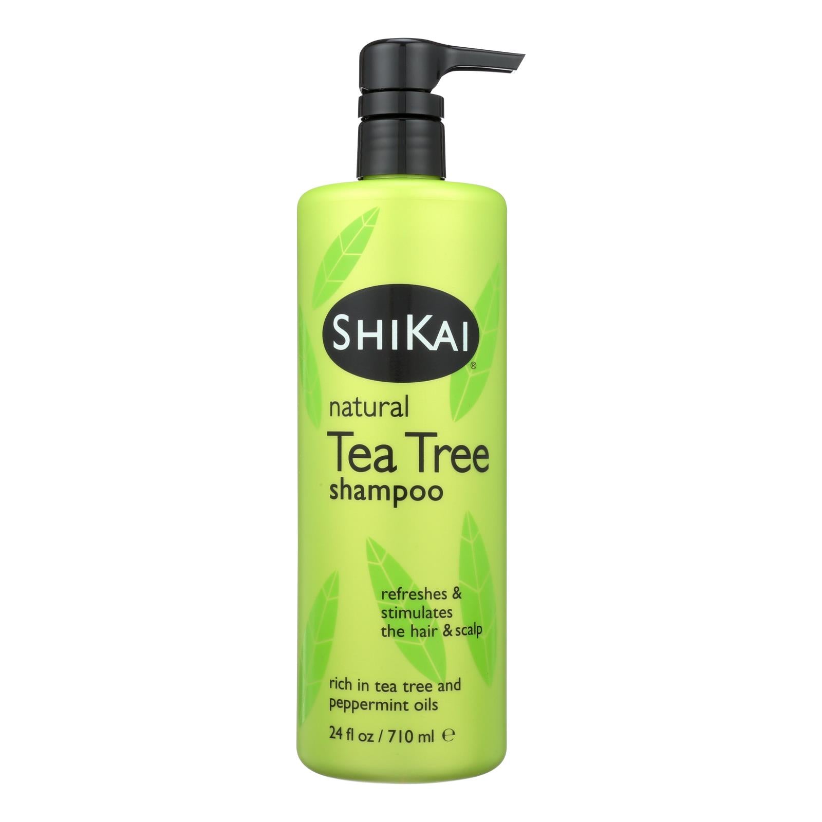 Shikai Tea Tree Shampoo 24 Fl Oz - Natural Hair Care for Oily Scalp & Soothing Relief