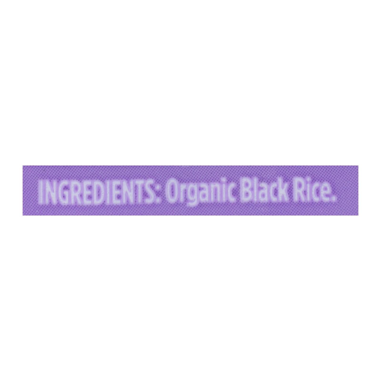 Lundberg Family Farms Organic Rice - Black Pearl - Case of 6 - 1 lb.