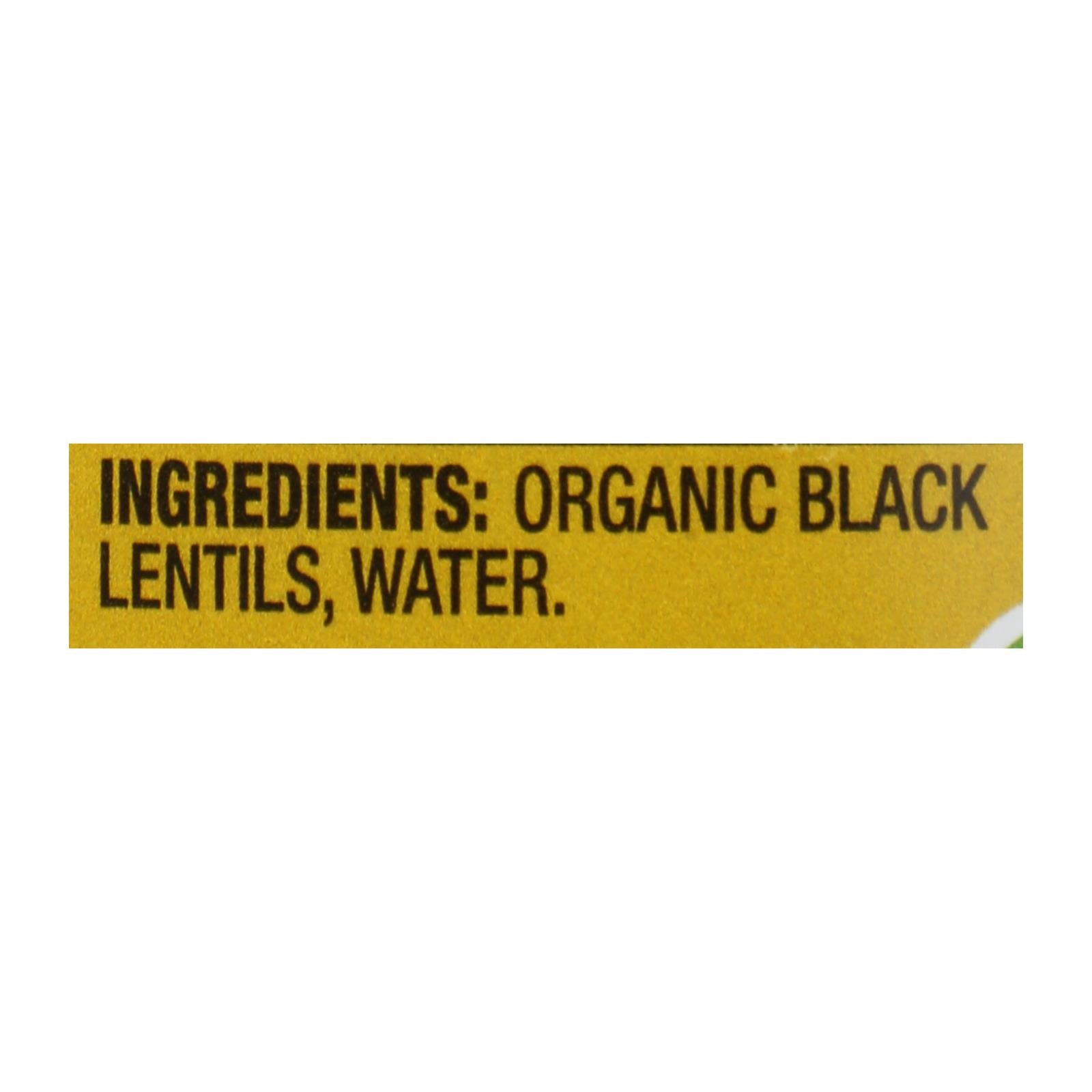 Westbrae Foods Organic Black Lentils Beans - Case of 12 - 15 oz.