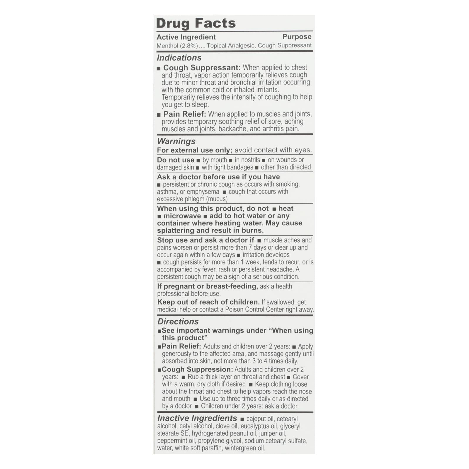 Olbas Herbal Analgesic Salve - Natural Pain Relief for Back and Joints - 1 Oz