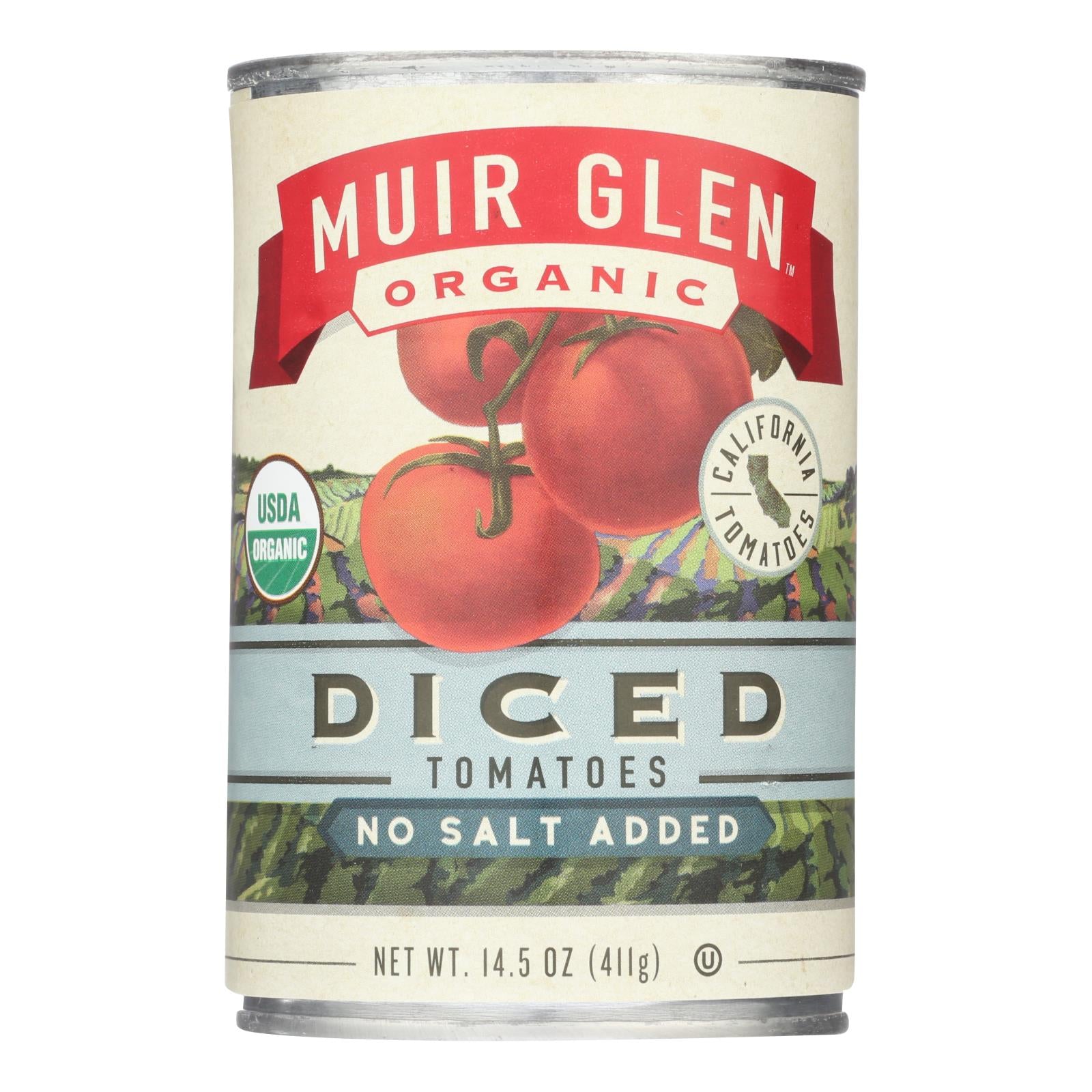 Muir Glen Diced Tomatoes - Tomato - Case of 12 - 14.5 oz.