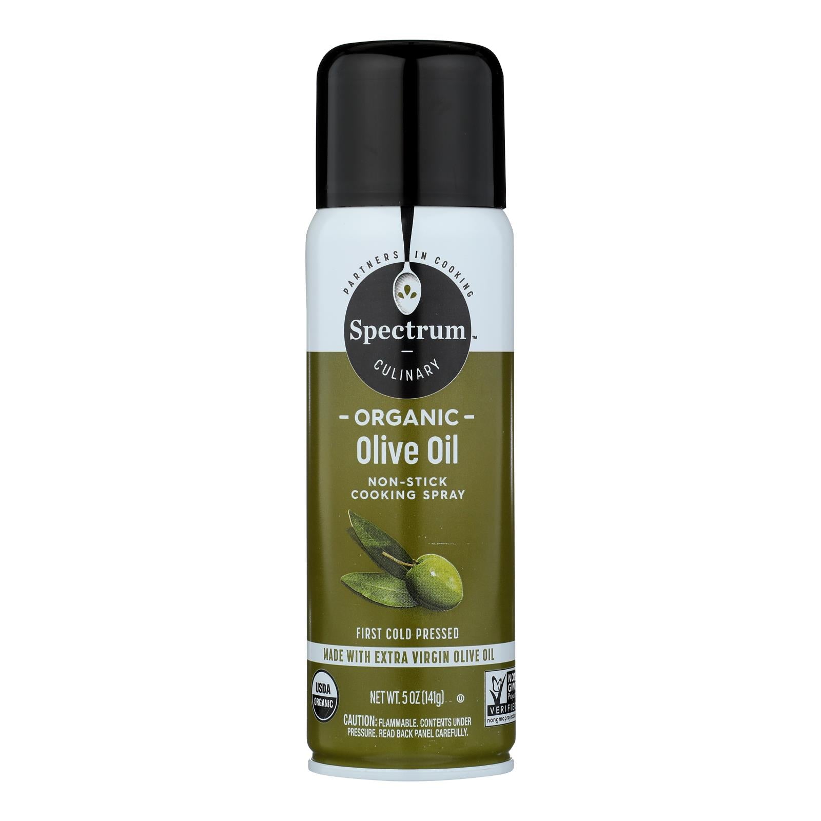 Spectrum Naturals Organic Extra Virgin Olive Spray Oil - Case of 6 - 5 Fl oz.