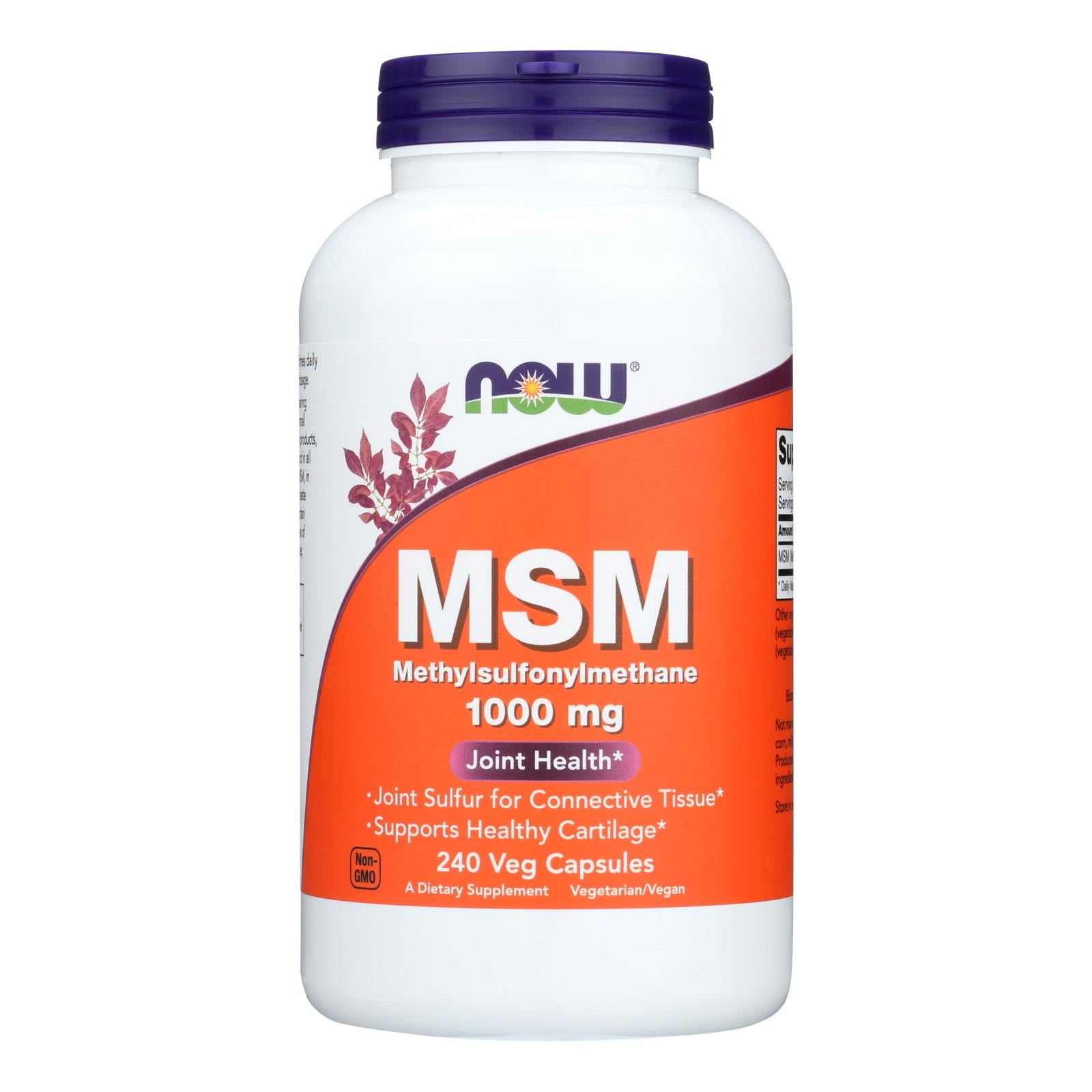 Now Foods - Methylsulfonylmethane 1000 milligrams - 1 Each-240 Vegetarian Capsules