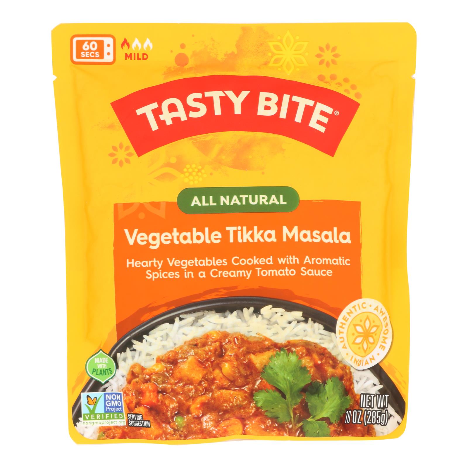 Tasty Bite Entree - Indian Cuisine - Vegetable Tikka Masala - 10 oz - case of 6