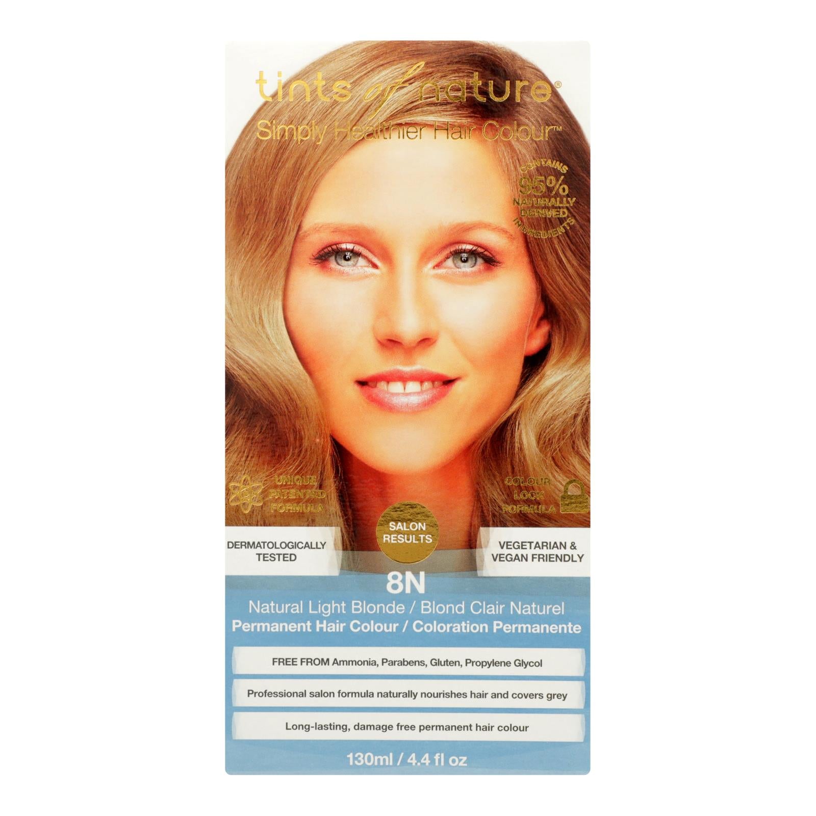 Tints Of Nature 8N Natural Light Blonde Hair Color  - 1 Each - 4.4 FZ