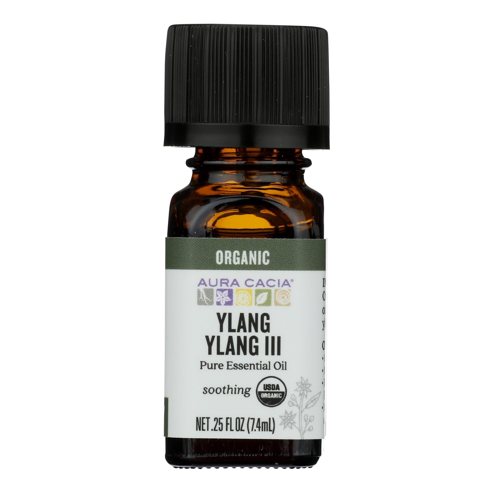 Aura Cacia - Organic Essential Oil - Ylang Ylang - .25 oz