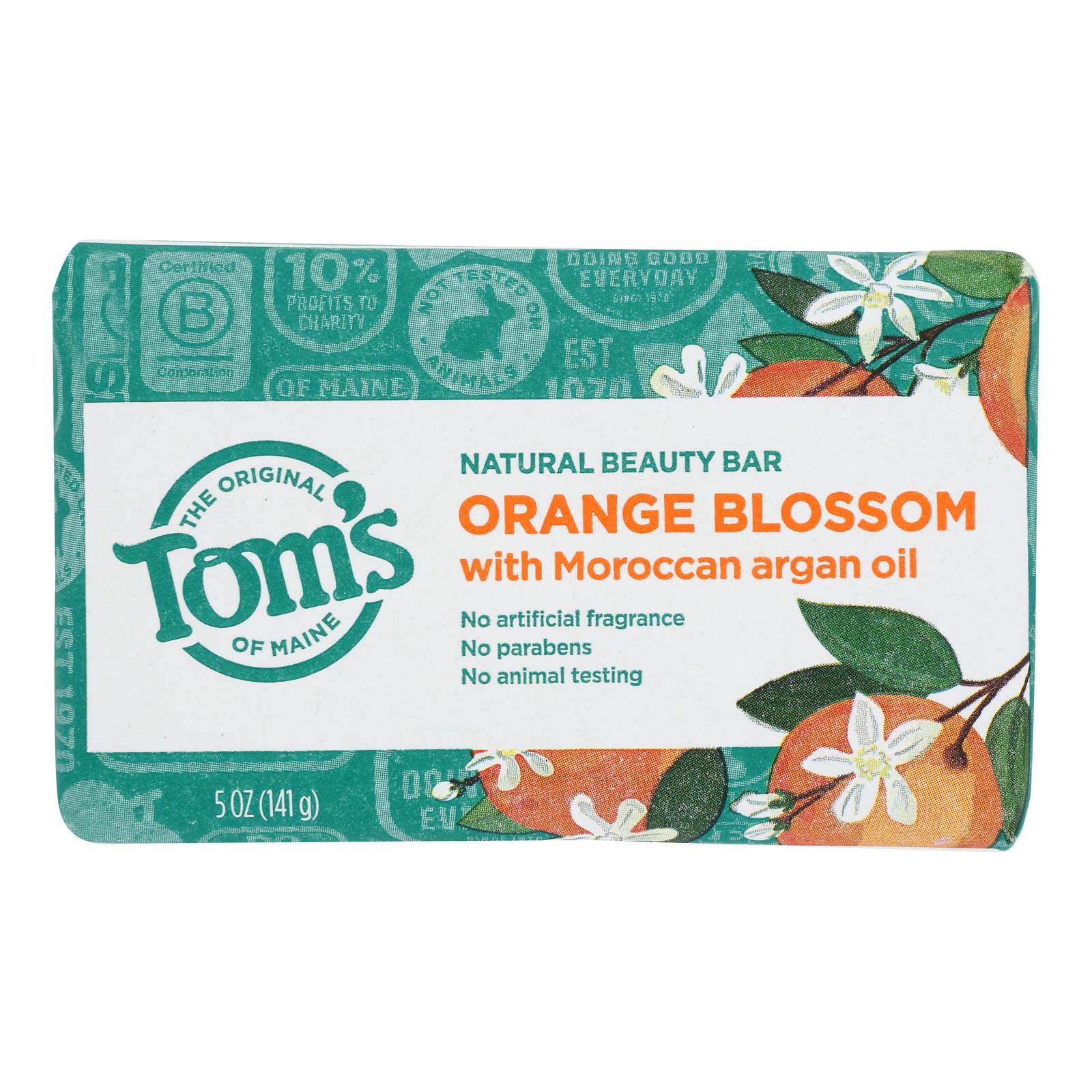 Tom's of Maine Beauty Bar - Orange Blossom - Case of 6 - 5 oz