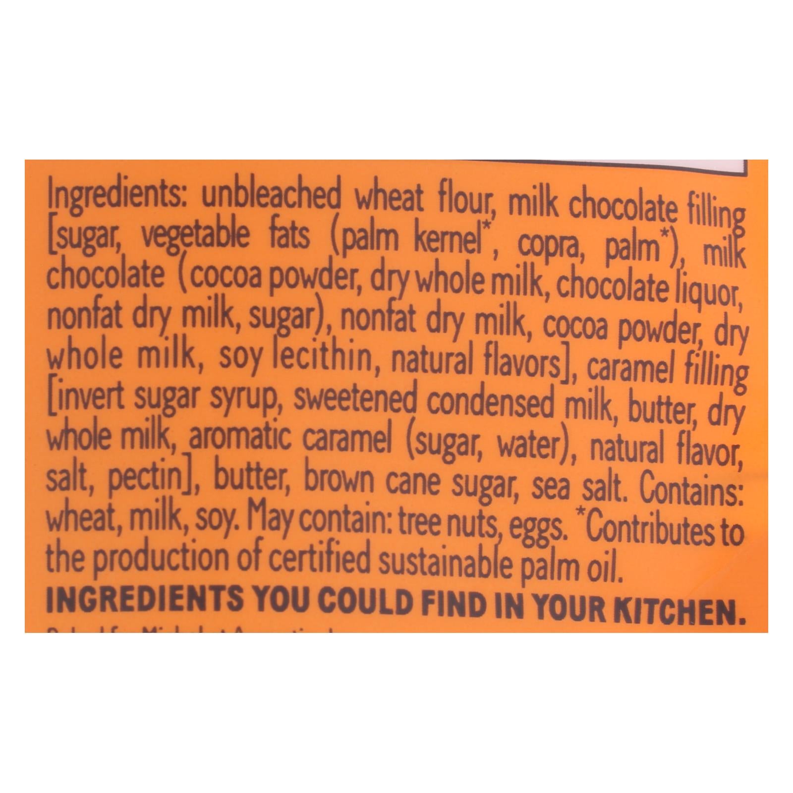 Michel Et Augustin - Cookie Mk Chocolate Caramel Shbrd - Case of 6 - 4.9 OZ