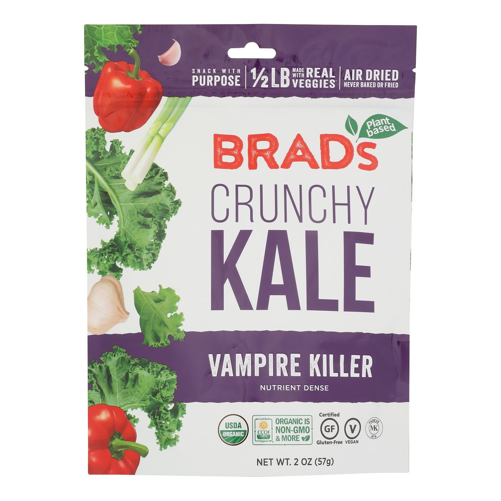 Brad's Plant Based - Raw Crunch - Vampire Killer - Case of 12 - 2 oz.