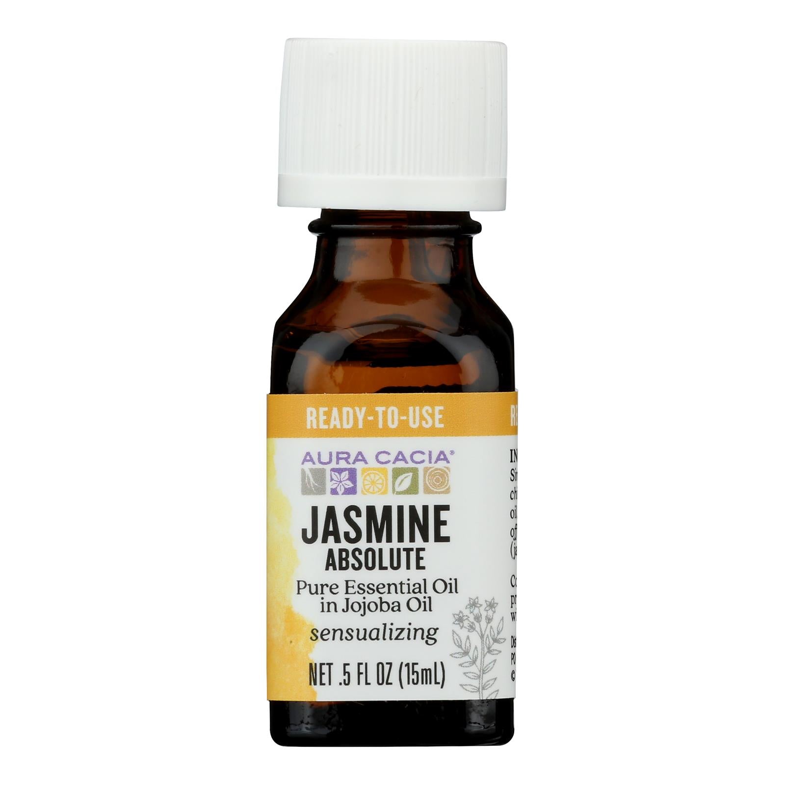 Aura Cacia - Jasmine Absolute in Jojoba Oil - 0.5 fl oz