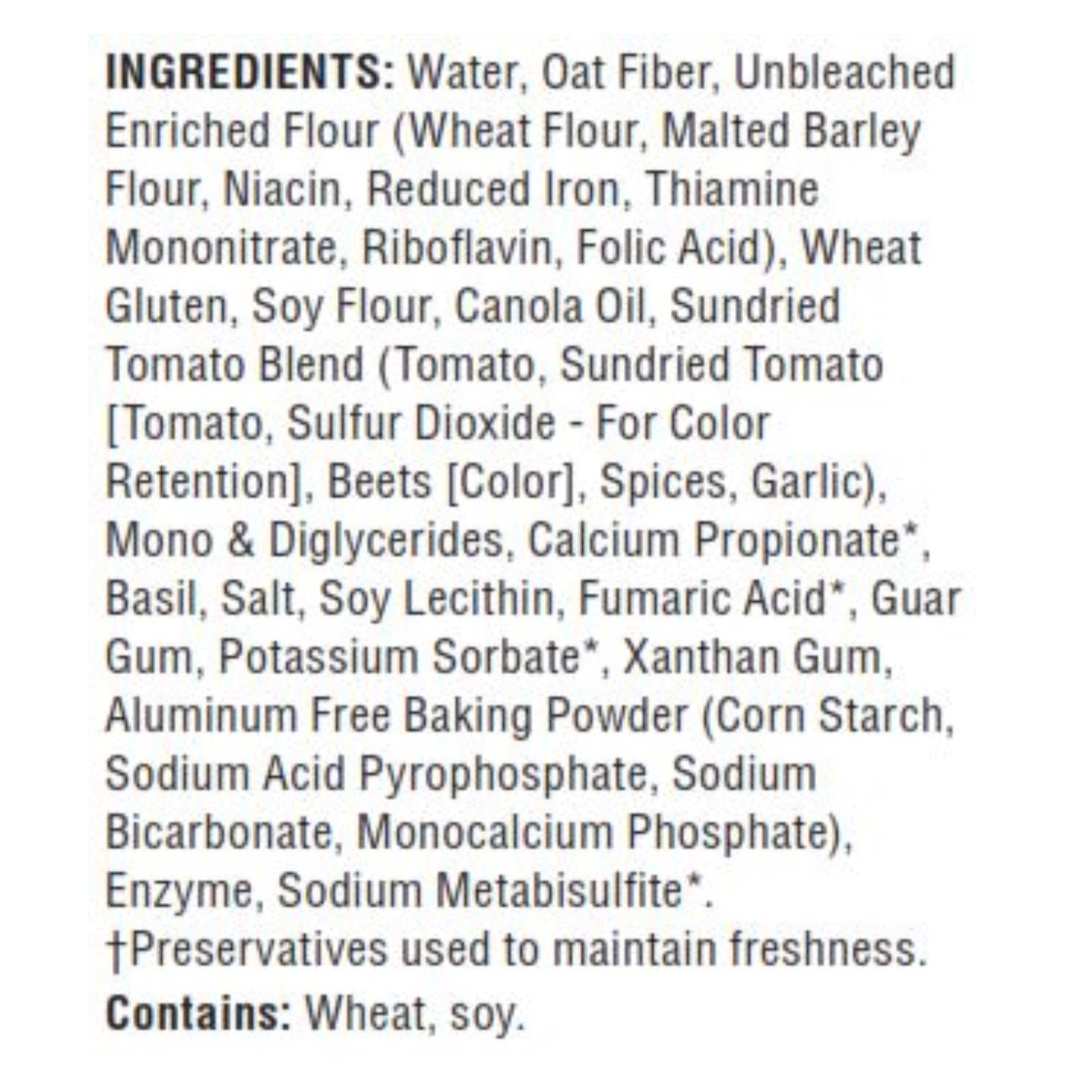 Tumaro'S 8-inch Sundried Tomato Basil Carb Wise Wraps - Case of 6 - 8 CT