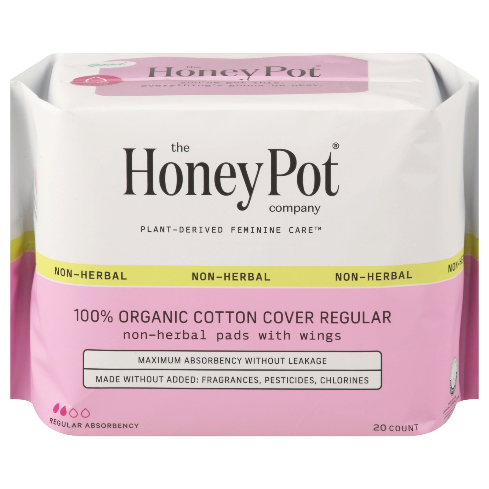 The Honey Pot - Mnstrl Pads Non Hrbl Reg - EA of 1-20 CT