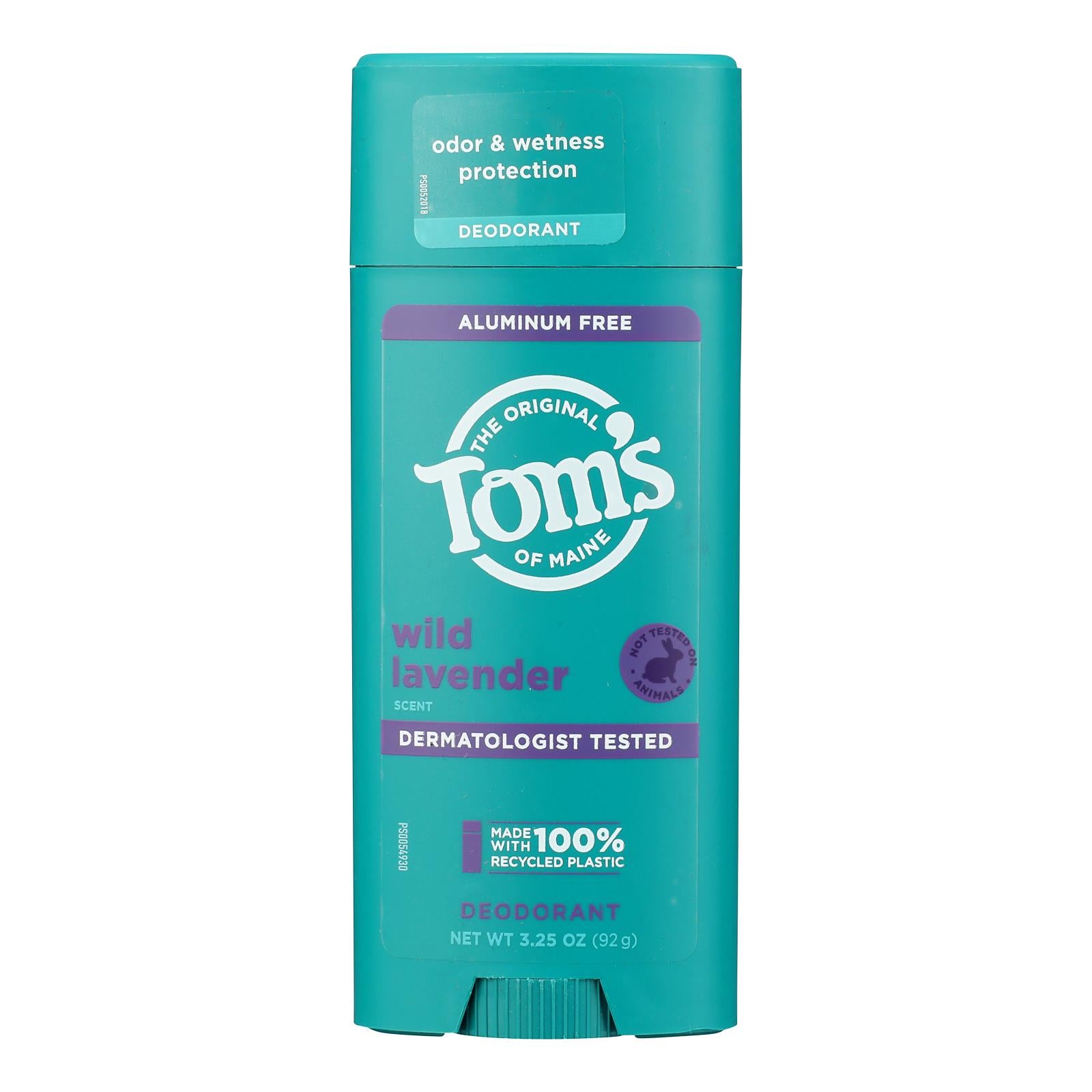 Tom's of Maine - Deodorant Stick Lavender - Case of 6 - 3.25 ounces