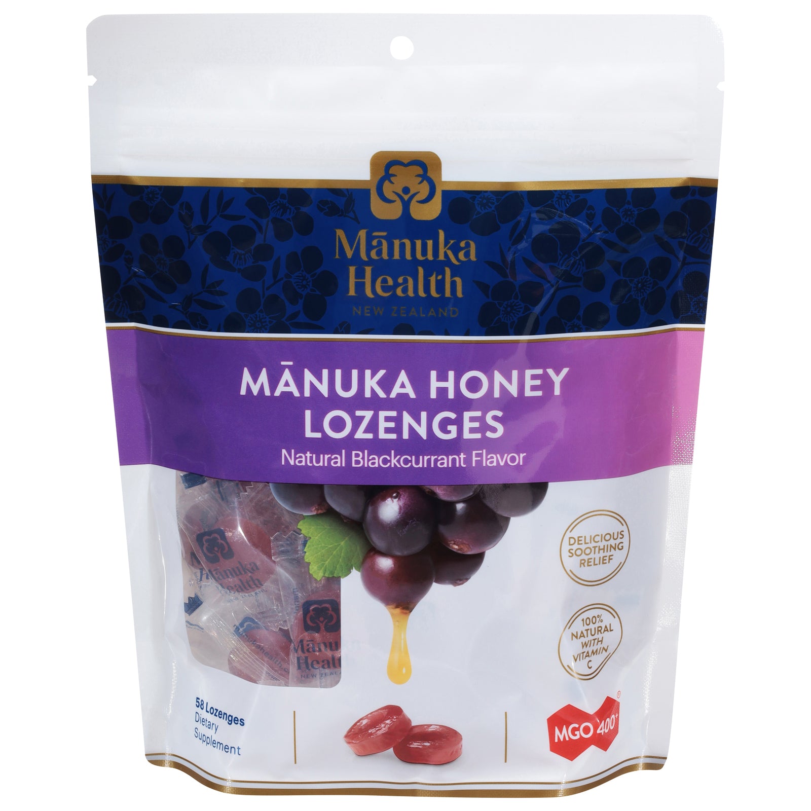 Manuka Health - Loz Hny Mgo 400+ Blkcrnt - EA of 1-58 CT