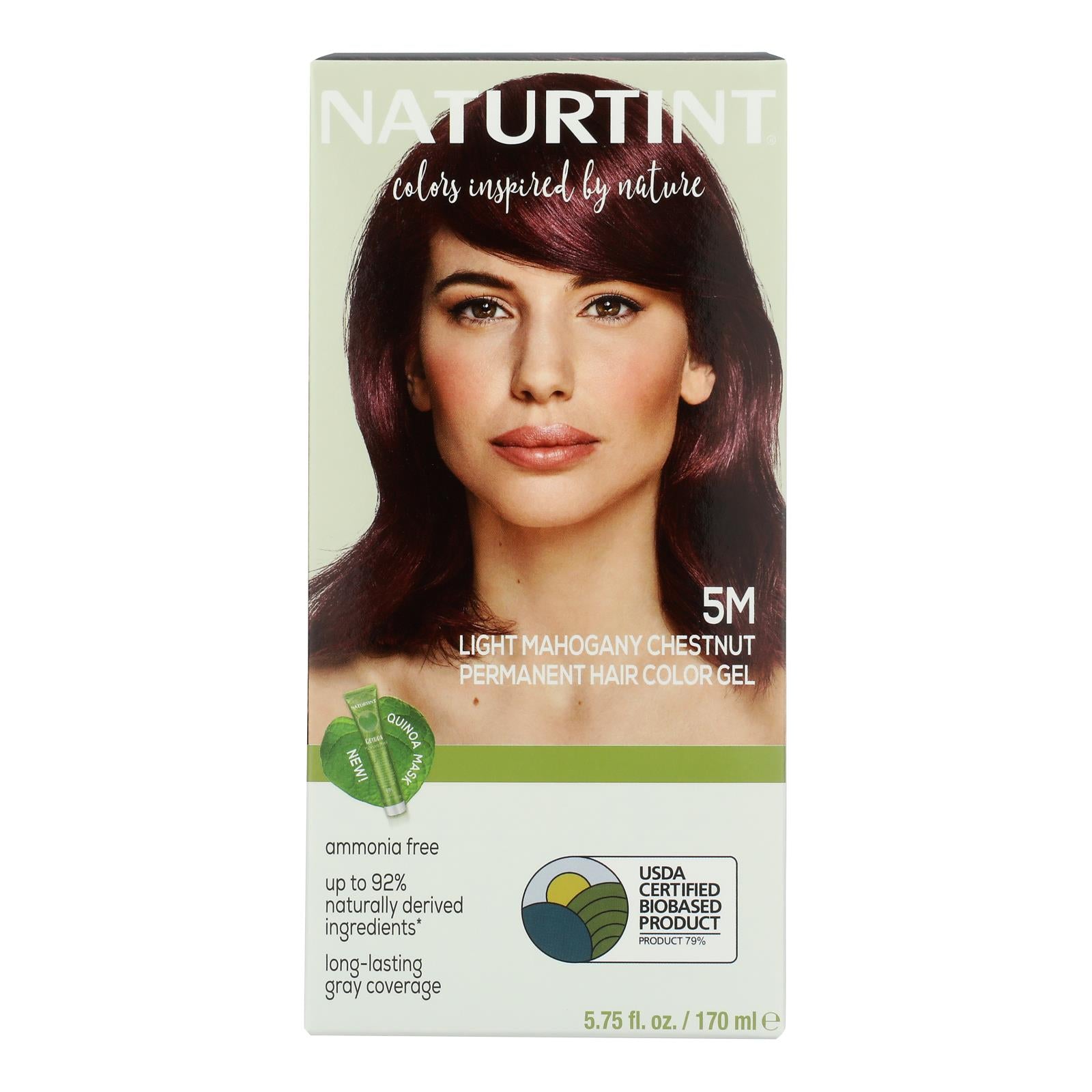 Naturtint Hair Color - Permanent - 5M - Light Mahogany Chestnut - 5.28 oz