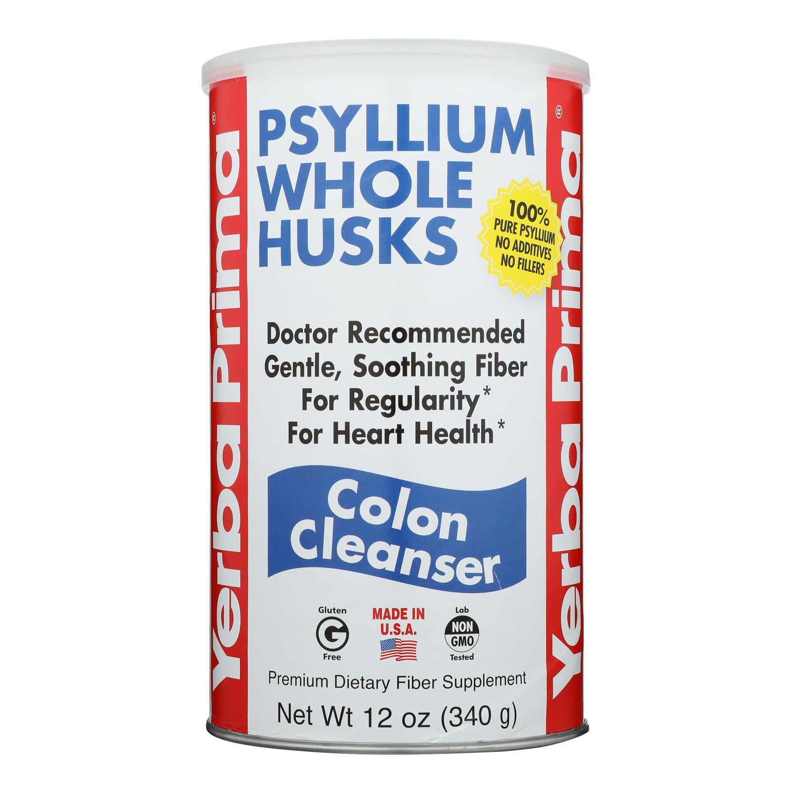 Yerba Prima Psyllium Whole Husks - 12 oz