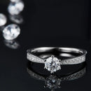 Moissanite 925 Sterling Silver Ring White
