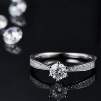 Moissanite 925 Sterling Silver Ring White
