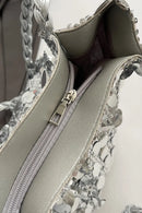 Sequin Braided Strap Shoulder Bag