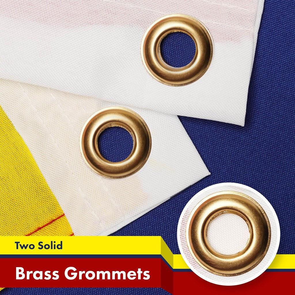 Venezuela Flag 3x5 Ft | 3 Pack Quality 150D Polyester, Durable Brass Grommets, Vivid Colors