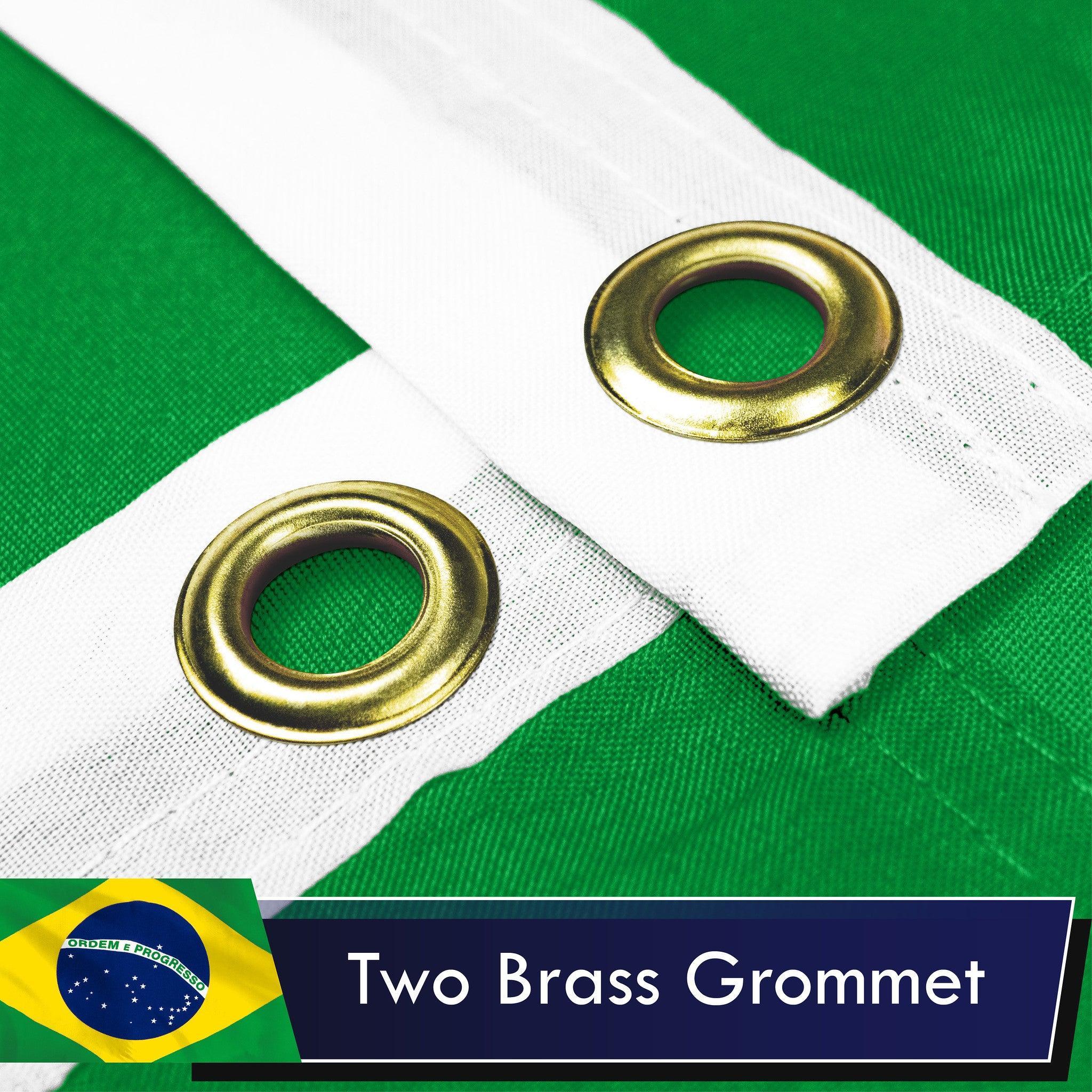 Brazil Brazilian Flag 3x5 Ft 2-Pack Printed Polyester By G128