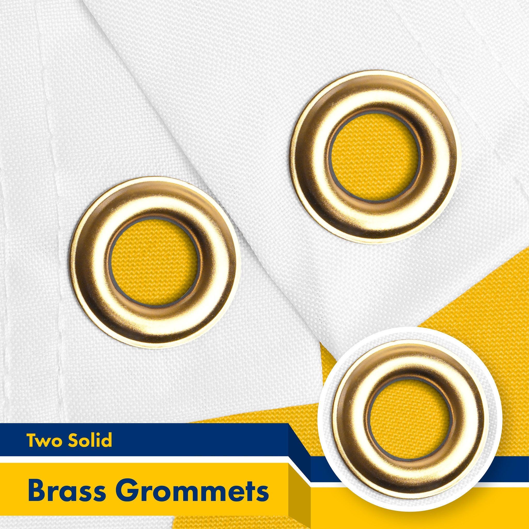 Vibrant Rhode Island State Flag 3x5 Ft | 150D Polyester, Durable Indoor/Outdoor Use with Brass Grommets