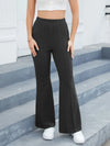 High-Waisted Flare Pants Black