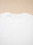 Exposed Seam Chest Pocket Knit Pullover Sweatshirt