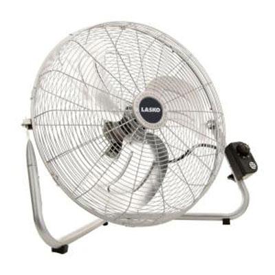 20" Lasko High Velocity Floor or Wallmount Fan - 3 Speeds, Metal Blades, Durable Steel Design