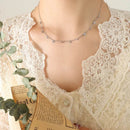 Elegant 18K Gold-Plated Titanium Steel Charm Necklace - 15.7 Inch Adjustable Length - Store 42