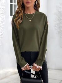 Plaid Long Sleeve Sweatshirt