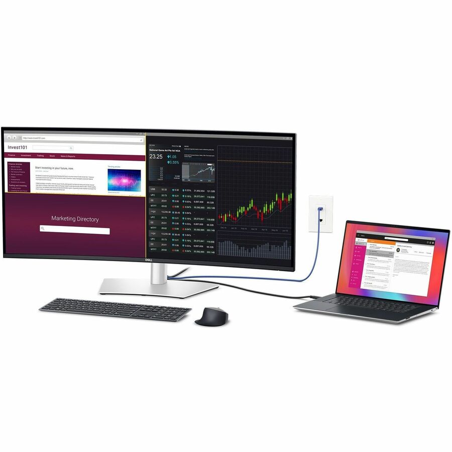 Dell UltraSharp U4025QW 40-Inch Curved 5K2K Monitor with 120Hz Refresh Rate and Eye Comfort Certification