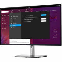 Dell P2725HE 27" Monitor in action, displaying a productivity screen with a modern interface, emphasizing its connectivity options and user-friendly features.