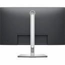 Back view of the Dell P2725HE 27" Monitor showcasing its adjustable stand and sleek design for ergonomic comfort.