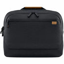 Dell EcoLoop Premium Briefcase in sleek black design, perfect for 14" to 16" notebooks, showcasing a stylish and functional exterior.