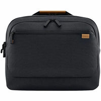 Dell EcoLoop Premium Briefcase in sleek black design, perfect for 14" to 16" notebooks, showcasing a stylish and functional exterior.