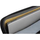 Interior view of the Dell EcoLoop Pro 16" Notebook Carrying Case revealing organized laptop and accessory compartments, designed for efficiency.