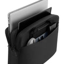 Open Dell EcoLoop Pro 16" Notebook Carrying Case displaying various stored items, illustrating optimal organization for mobile professionals.