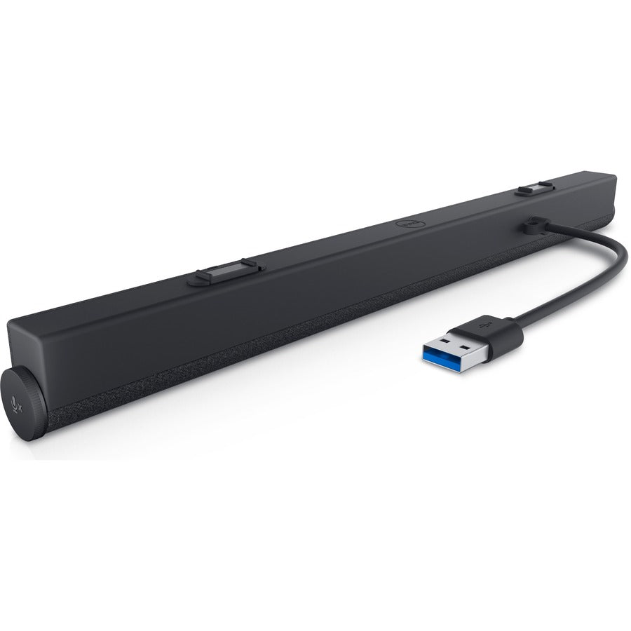 Dell Sound Bar Speaker | USB-C Ready | Elegant Black Design with Rich Audio Quality