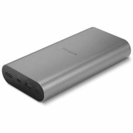 Another angle of the Dell 100W USB-C Power Bank, highlighting its compact and portable design, essential for travelers seeking reliable power solutions.
