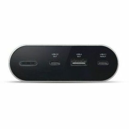 Dell 100W USB-C Power Bank showcasing USB-C and USB-A ports, designed for fast charging and portability, perfect for travel and busy lifestyles.