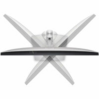 Rear view of the adjustable Dell U2424HE 23.8" FHD Monitor, showcasing its flexible design for ergonomic use.