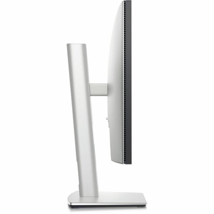 Another side view of the Dell U2424HE 23.8" FHD Monitor displaying its modern aesthetics and slim profile for minimal workspace footprint.