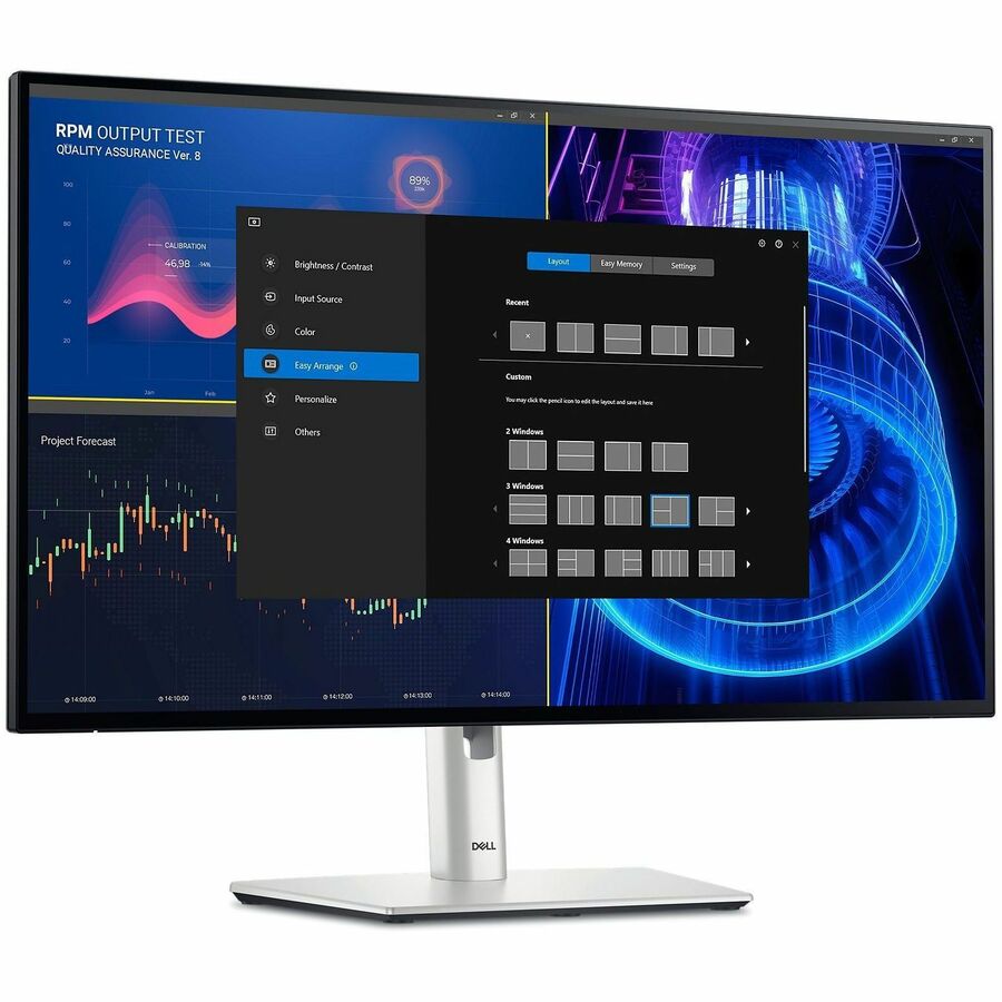 Dell U2424H 24-Inch Full HD LED Monitor | 120Hz | ComfortView Plus | Premium Silver Design