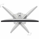 Adjustable stand showcasing the ergonomic features of the Dell U2424H 24-Inch Full HD LED Monitor, highlighting its flexibility in tilt and swivel for user comfort.