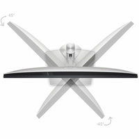 Adjustable stand showcasing the ergonomic features of the Dell U2424H 24-Inch Full HD LED Monitor, highlighting its flexibility in tilt and swivel for user comfort.