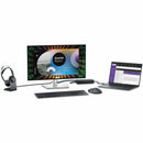 The Dell U2424H 24-Inch Full HD LED Monitor displayed alongside ergonomic accessories, illustrating a productive workspace setup.