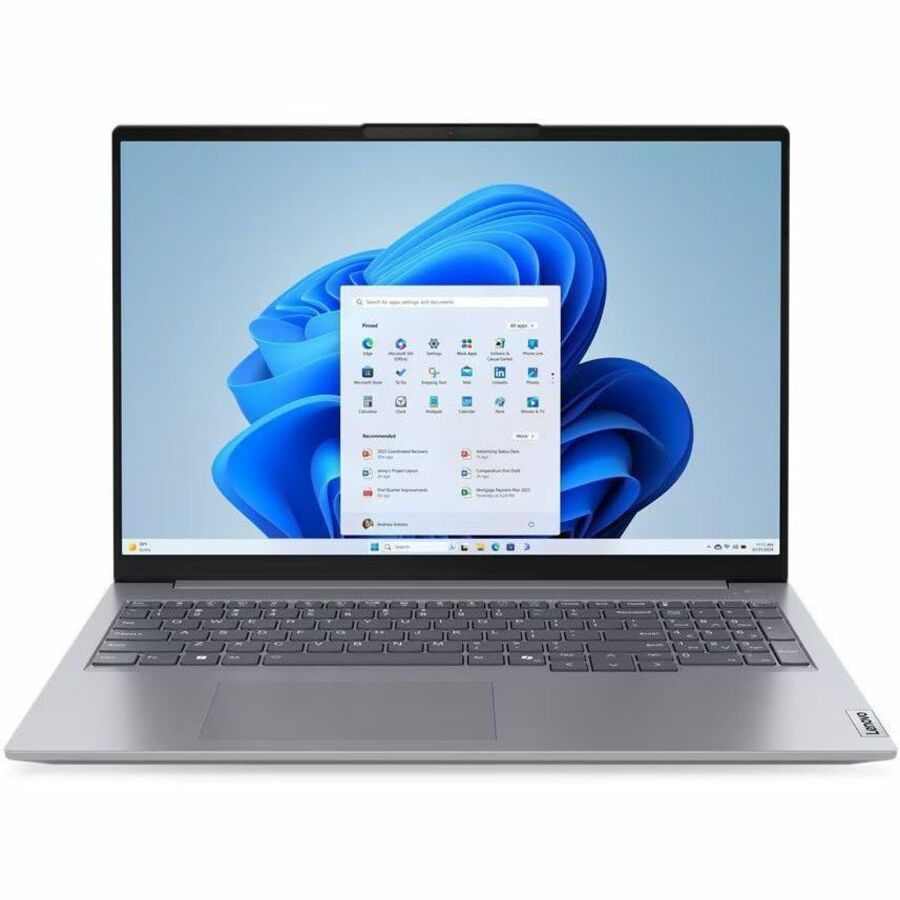 Lenovo ThinkBook 16G7 Laptop, Ryzen 5, 8GB DDR5, 256GB SSD, 16" FHD Display, Arctic Gray