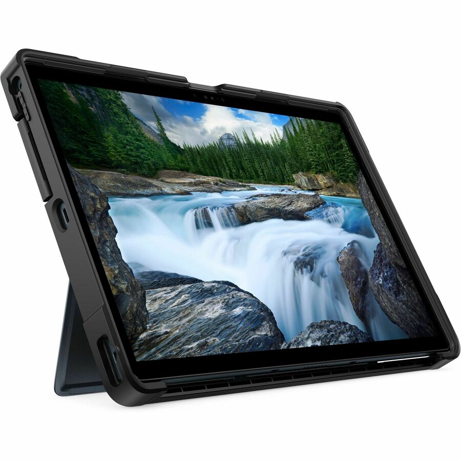 Dell EcoLoop Rugged Case for 13.3" Latitude 7350 - Black, Recycled Material, Kickstand, and Strap